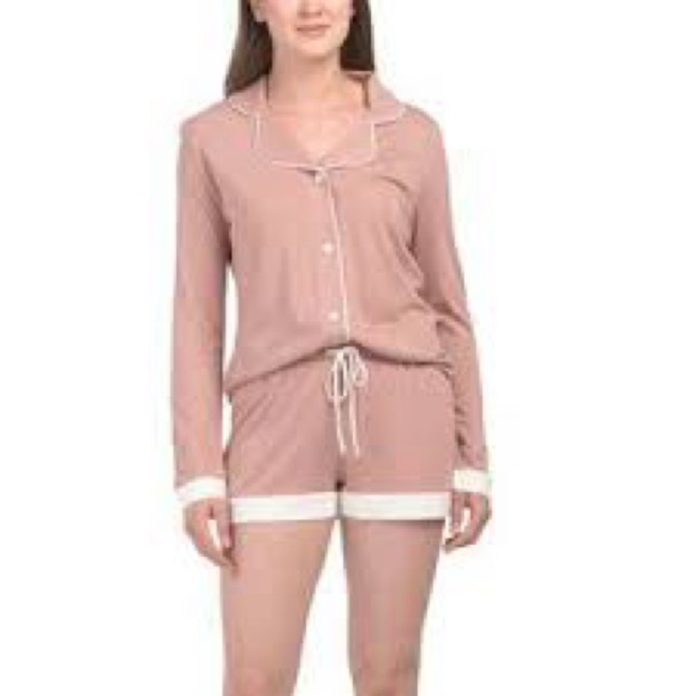 COSABELLA Bella Long Sleeve Top & Short Pajama set size small - Picture 2 of 6